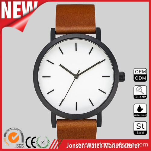 New stylish hot sale watch with custom your own logo on watch band buckle